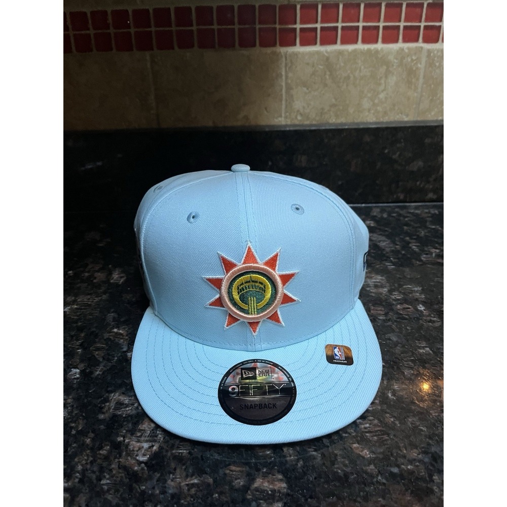 San Antonio Spurs NBA Light Blue New Era 9Fifty City Connect Snapback Hat